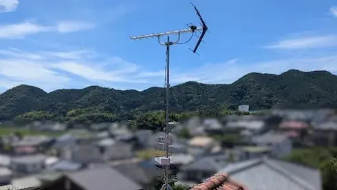 【2026年7月29日】設置中のアンテナ【愛知県岡崎市】