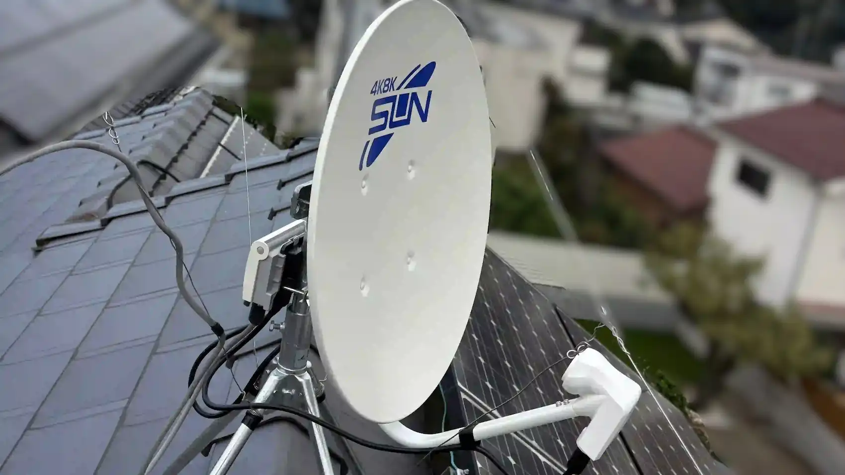 【2026年10月5日】新しく設置した混合ブースターとサン電子製の『4K8K衛星放送対応 BS・110度CSアンテナ』【東京都昭島市】