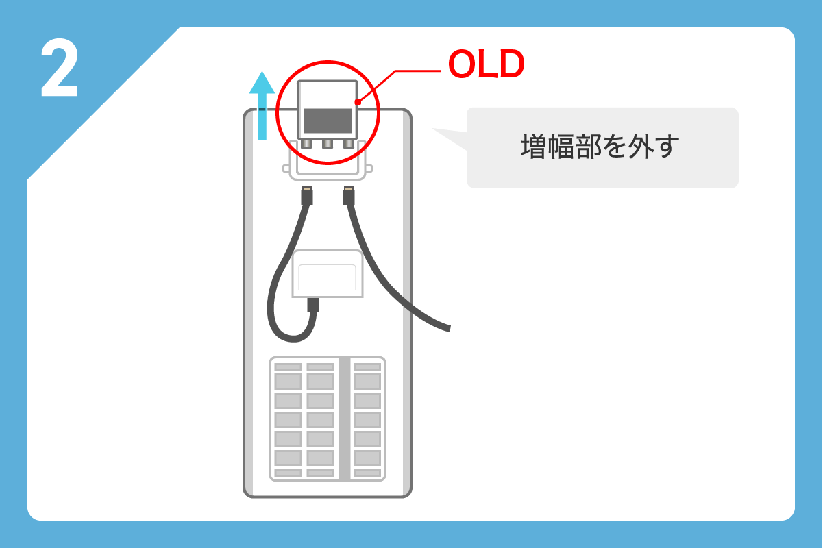 屋外用テレビブースター(増幅部) 交換方法2