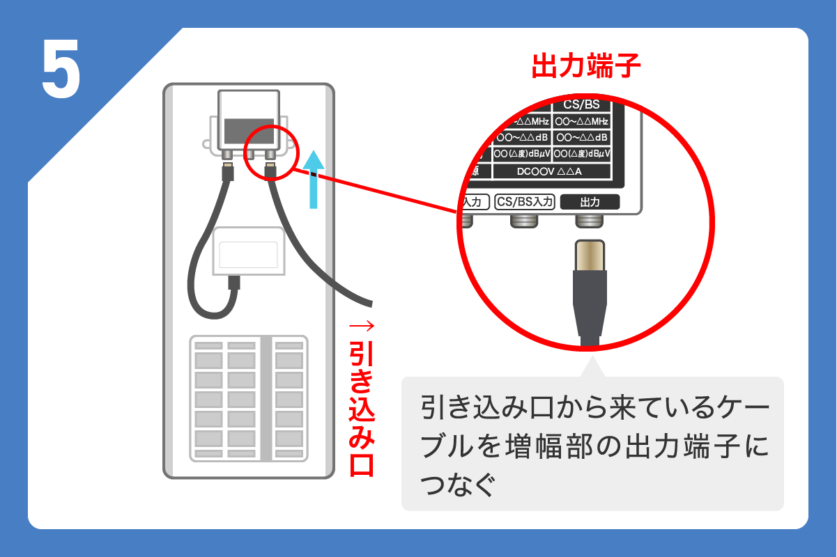 屋外用テレビブースター(増幅部) 交換方法5