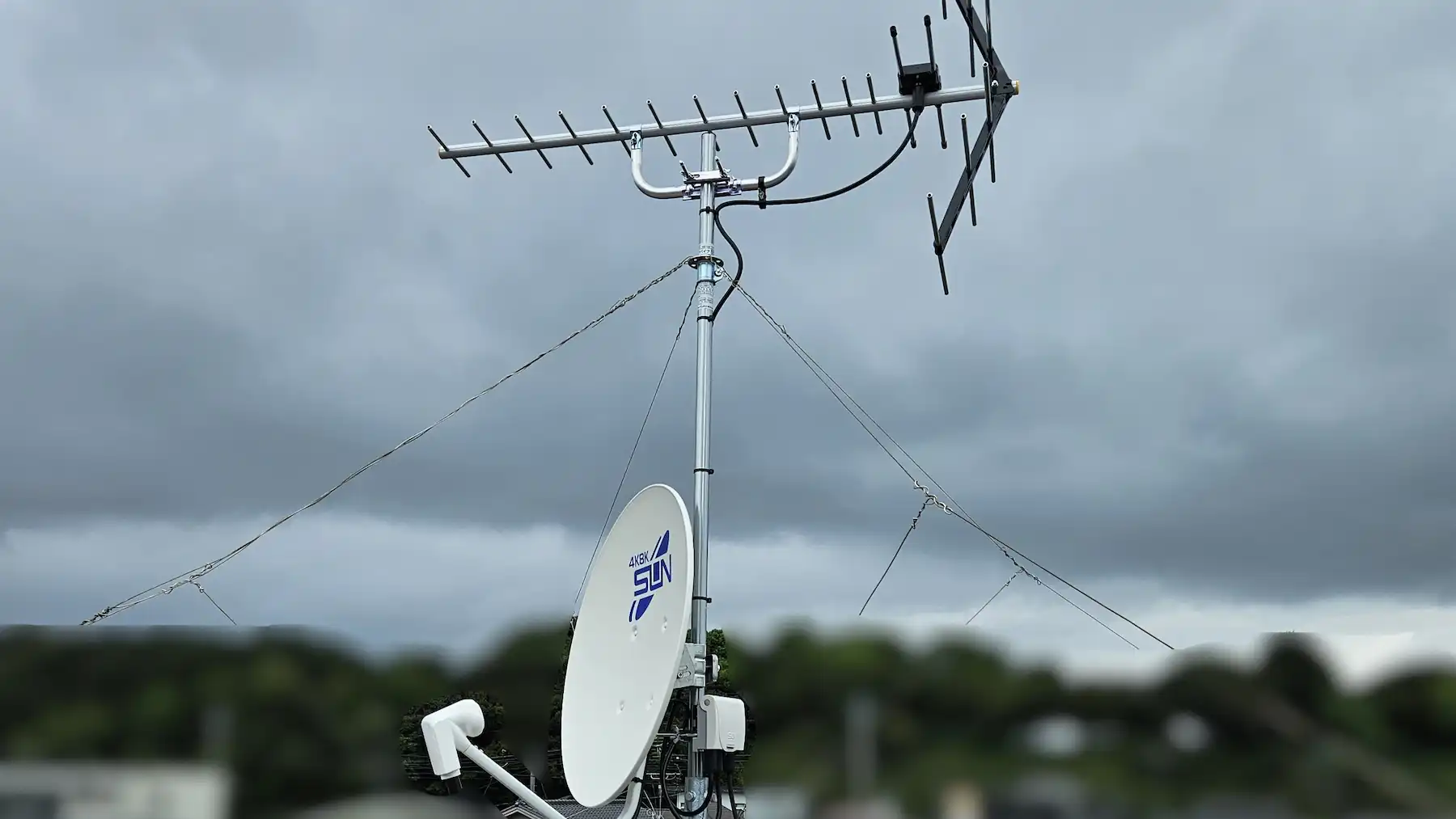 【2026年9月12日】新規設置した八木式アンテナとBSアンテナ（サン電子 4K8K衛星放送対応 BS・110度CSアンテナ）【千葉県市川市】